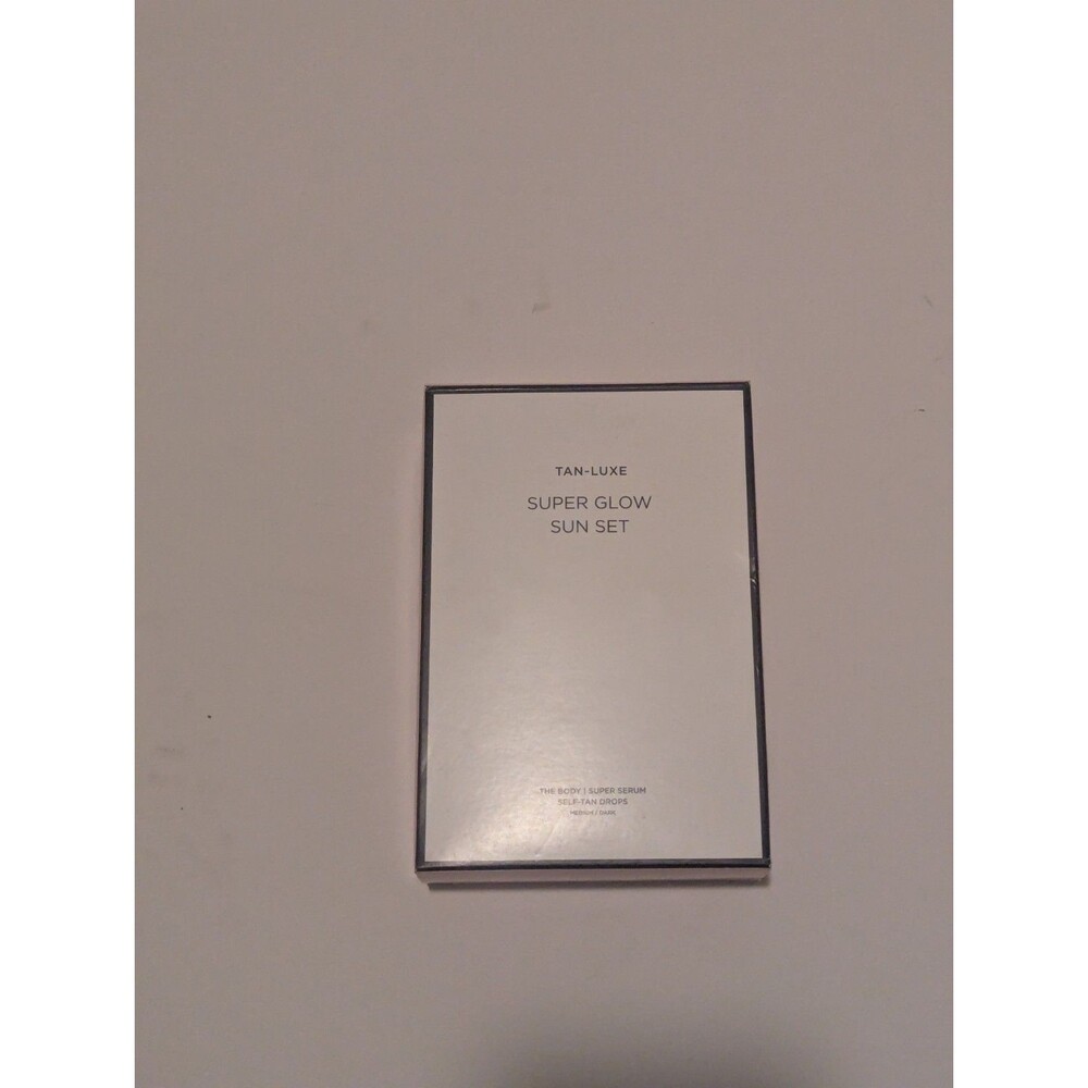 Tan Luxe Super Glow Sun Set THE BODY SUPER Glow Self Tan Drops Medium Dark NIB